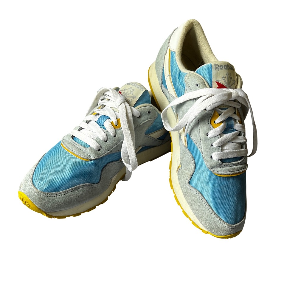 Reebok Blue and Yellow Athletic Shoes